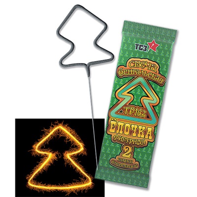 Елочка Бенгальские огни фигурные купить в Магасе | magas.salutsklad.ru