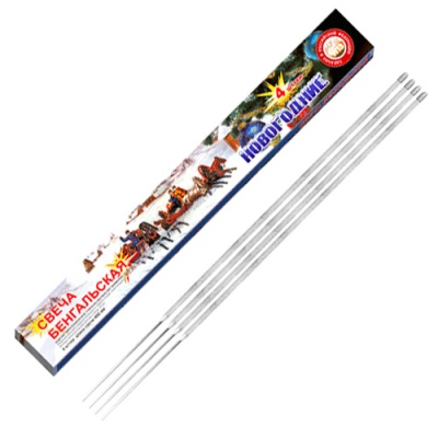 Новогодние 400-4 мм. Бенгальские огни купить в Магасе | magas.salutsklad.ru